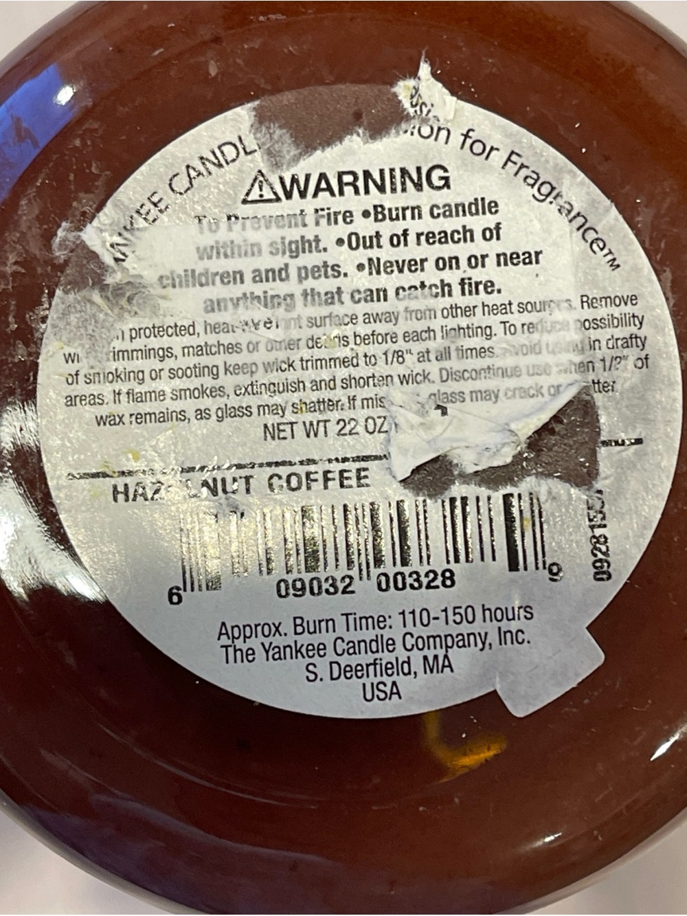 Yankee Candle RETIRED "Hazelnut Coffee" 22 oz Jar Candle NEW food spice - Picture 6 of 6